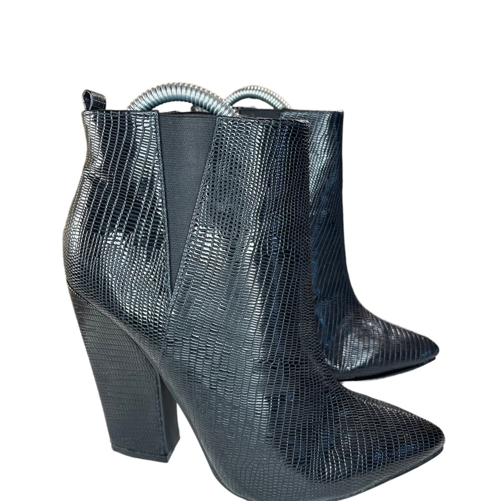 SoMe Black Mila Heels booties womens shoes size 8 like new preowned